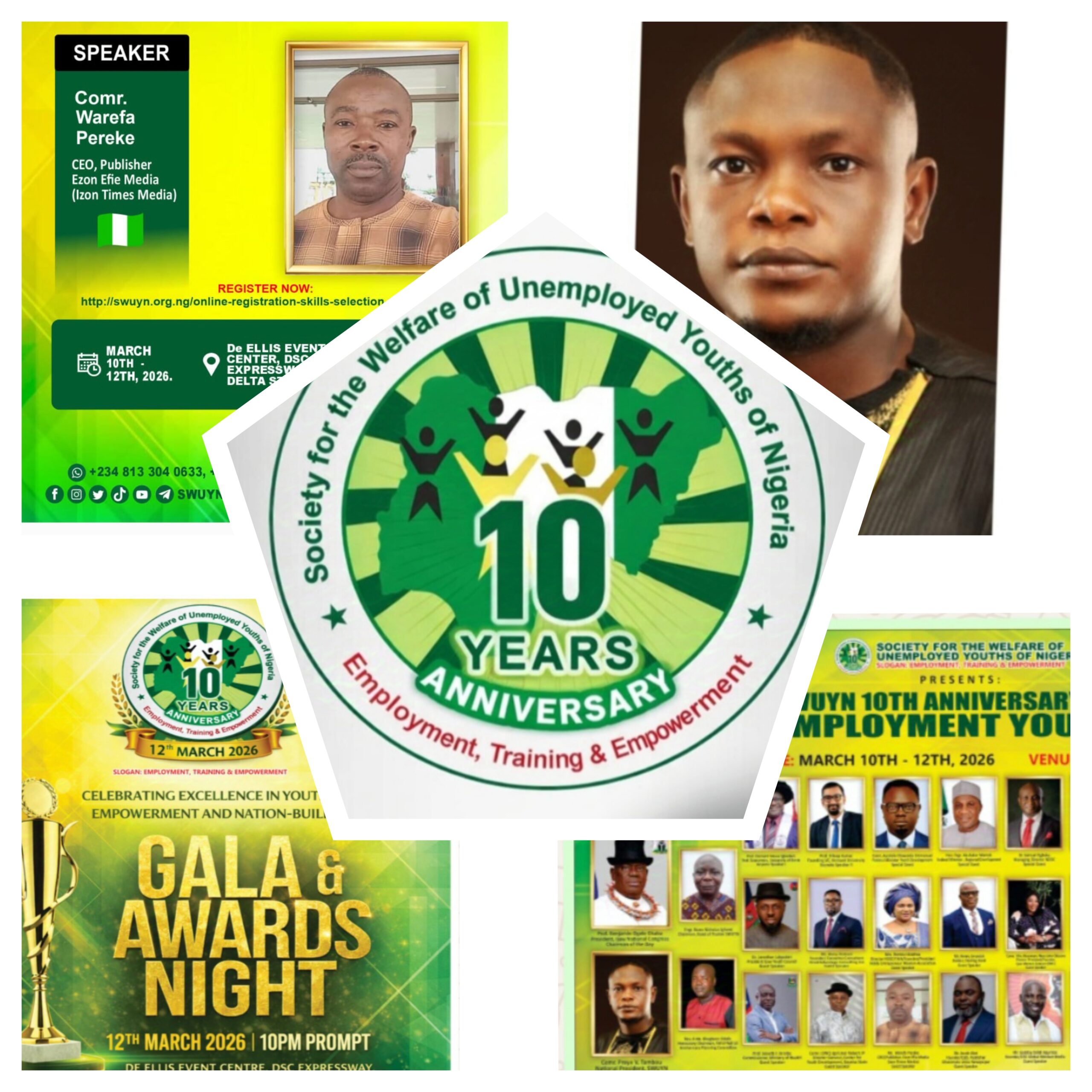 UNEMPLOYED YOUTH DAY: IZON TIMES MEDIA INTERVIEWED SWUYN NATIONAL PRESIDENT, COMR. PREYE V. TAMBOU.